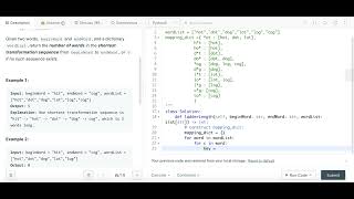 Word Ladder - Leetcode 127 - BFS - Python