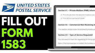 How to Fill Out USPS Form 1583 (COMPLETE GUIDE)