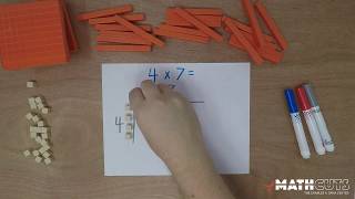 MathCuts Multiplying with Base 10 Blocks