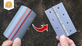 Don't throw away PVC pipes! Let's make the door hinge - Plumbing Tips and Tricks