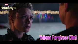 Clint Does The Black Widow Whistle | Yelena Forgives Clint | Hawkeye Episode 6 F