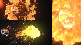 After Effects Template: Skull Fire Logo Reveal
