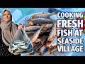 Simple Life in Yalova TURKIYE: Cooking Fresh Fish from the Sea At Fıstıklı Village