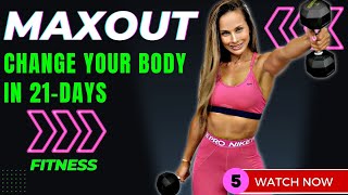 KILLER HIIT Workout To Burn Fat and Build Muscle: Cardio, Strength & Yoga | 21-Day MAXOUT Challenge