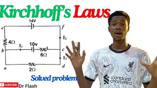 How to use Kirchhoff’s law, solved problem. #kirchhoff #kirchhoffslaw #physicselectricity