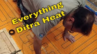 Ditra Heat, electric floor heat testing and install.