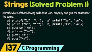 Strings (Solved Problem 1)