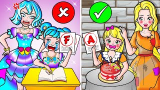 [🐾paper dolls🐾] Rich vs Broke and Bad Teacher in the School | Rapunzel Family 놀이 종이