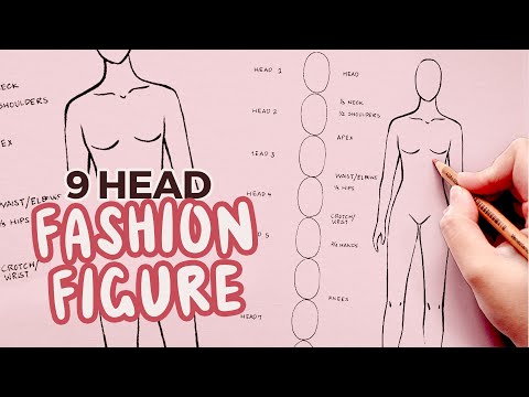 TUTORIAL - Fashion Figure for Beginners | 9 Heads TUTORIAL - Fashion Figure for Beginners | 9 Heads