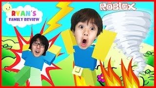 Family Game Night! Let's Play Roblox Natural Survival Disaster with Ryan's Family Review