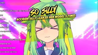 RyeIsBread accidentally leaked her model three times