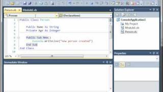 Visual Basic 20 - Classes