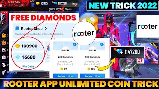 How To Use Rooter App For Free Fire Diamonds | Rooter App Se Diamonds Redeem Kaise Kare | 2022 Trick