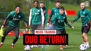 Martial & Evans Return To Training Ahead Of Crystal Palace! 🏃‍♂️ | INSIDE TRAINI