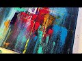 EASY Art For ABSTRACT Acrylic Painting On Canvas