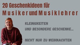 Geschenkideen für Gitarren, Ukulelen oder Klavierspieler, Musiker, Musiklehrer | 5 - 120 Euro