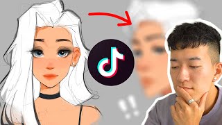 TRYING A TIKTOK CHARACTER ART CHALLENGE.