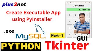 Create standalone .exe for Calculator, Database etc. #python #tkinter #PythonGUI #application #app