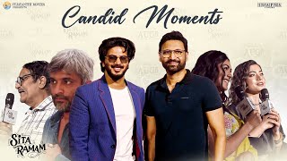 Candid Moments | Sita Ramam Trailer Launch at Prasads IMAX | Dulquer | Mrunal | Rashmika | Sumanth