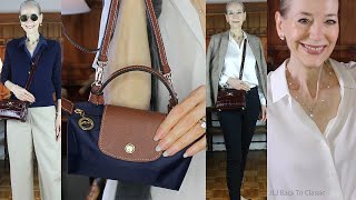 Timeless Style: New Longchamp Le Pliage Mini Bag & Classic Winter-Spring Wardrobe Staples