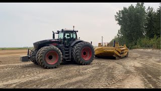 Fendt 1050 land leveling with 1228 Scraper - K-Tec