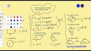 TRIK MENGHAFAL RUMUS LUAS BANGUN DATAR DENGAN CEPAT DAN MUDAH !! Wajib TONTON !!