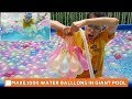 Fill 1000+ Water Ballons In Giant Pool