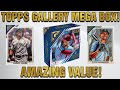 2022 Topps Gallery Mega Box Review! Walmart Sports Card Hunting Success!