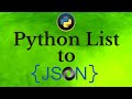 convert list to JSON Python