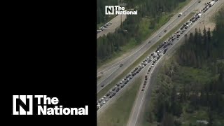 Drone footage shows extent of Colorado mudslide traffic