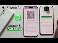 How to install WhatsApp App on iPhone 17 Air | Set up WhatsApp - Full Guide