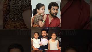 Suriya his Wife 💃 Jyothika with kids 🥰 Daughter Divya & Son Dev  💕 #suriya #bestcouple
