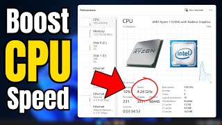 Boost CPU or Processor⚡SPEED in Windows 10/11 for GAMING & Performance✅ (2024)