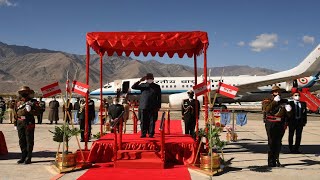 President Kovind Received By Ladakh LG On His Arrival At Leh