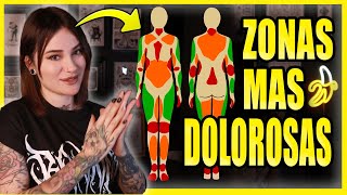 🚨 Cuanto DUELE TATUARSE?😖 Las 5 zonas más dolorosas