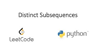 Leetcode - Distinct Subsequences (Python)