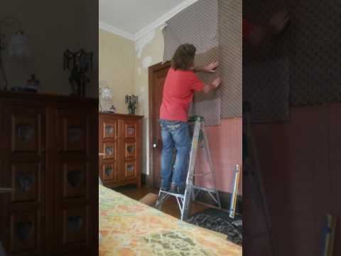 Fabric wall covering Gothic Home..Liquid Starch. Fabric wall covering Gothic Home..Liquid Starch.