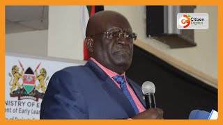Education CS Prof George Magoha currently at Kereri Girls in Kisii to commission CBC classes