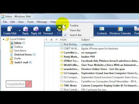 Lost Outlook Express Toolbar - Solution Lost Outlook Express Toolbar - Solution