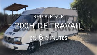 Camping-car Retrospective HYMER 590 200H de travail en 6 Minutes #campingcar #HYMER #RENOVATION