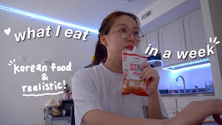 what i eat in a week at college *very realistic*