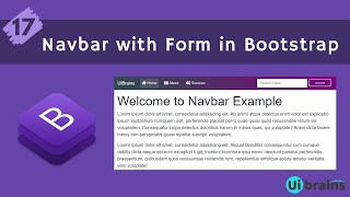 17 Form Navbars in Bootstrap | Bootstrap Tutorial for Beginners | Ui Brains | NAVEEN SAGGAM