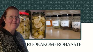 Ruokakomerohaaste ja uudet maustepurkit