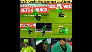 Brody Couch takes Superman Catch in BBL 2022-23 /#bbl #bigbashleague #melbournestars #sydneythunder