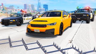 Spike Strip Mod That ENDS Police Chases - BeamNG Drive Crashes