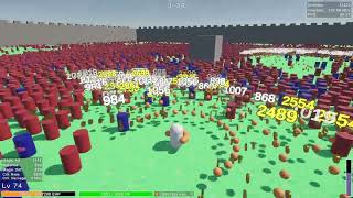 Game prototype - multiplayer vs 11000 entity mob
