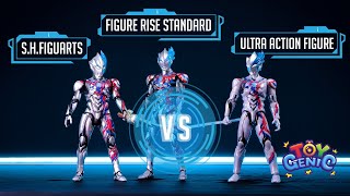 Ultraman Blazar Review And Comparison S.H.Figuarts vs Figure Rise Standard vs Ultra Action Figure