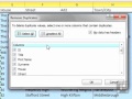 Removing Duplicate Rows in an Excel Database - MS Excel 2010 Tutorial