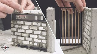 builds movie 'Parasite' house(model) #2   build a brick wall.