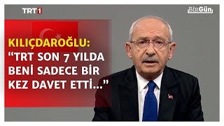 Kılıçdaroğlu, TRT ekranlarından böyle seslendi: “TRT son 7 yılda beni sadece bir kez davet etti…”